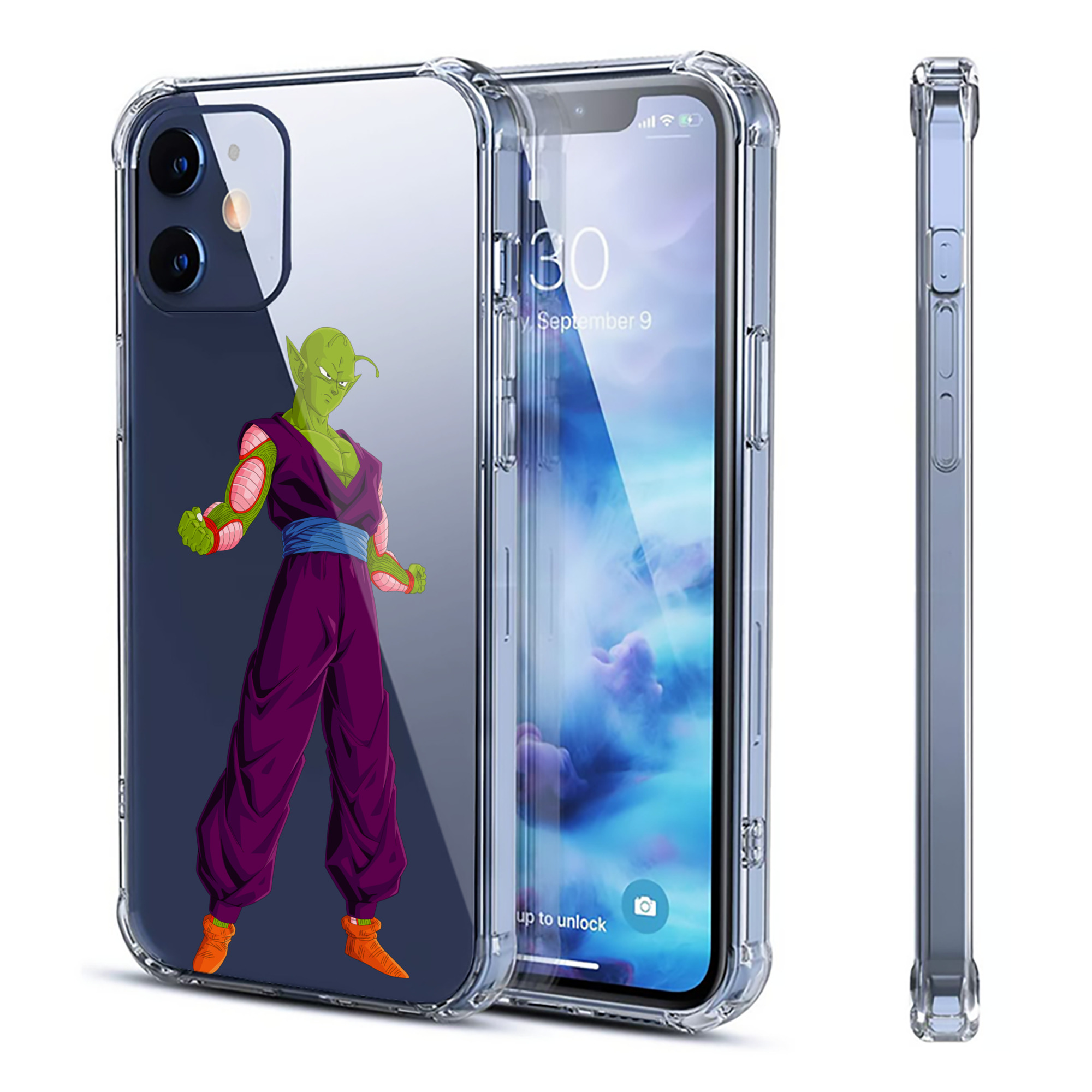（画像用） ドラゴンボール ピッコロ DRAGON BALL Piccolo 【iPhone 12シリーズ対応】透明スマホケース（クリアソフトケース）